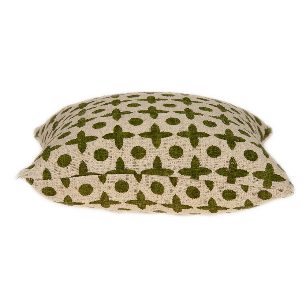 18" X 7" X 18" Transitional Beige Printed Pillow Cover With Poly Insert - Homeroots - Flyclothing LLC