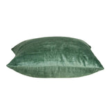 22" X 7" X 22" Transitional Green Solid Pillow Cover With Poly Insert - Homeroots