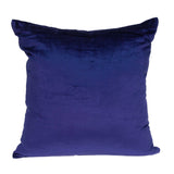 22" Royal Blue Cotton Blend Throw Pillow - Homeroots