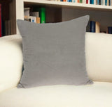 22" Gray Cotton Blend Throw Pillow - Homeroots