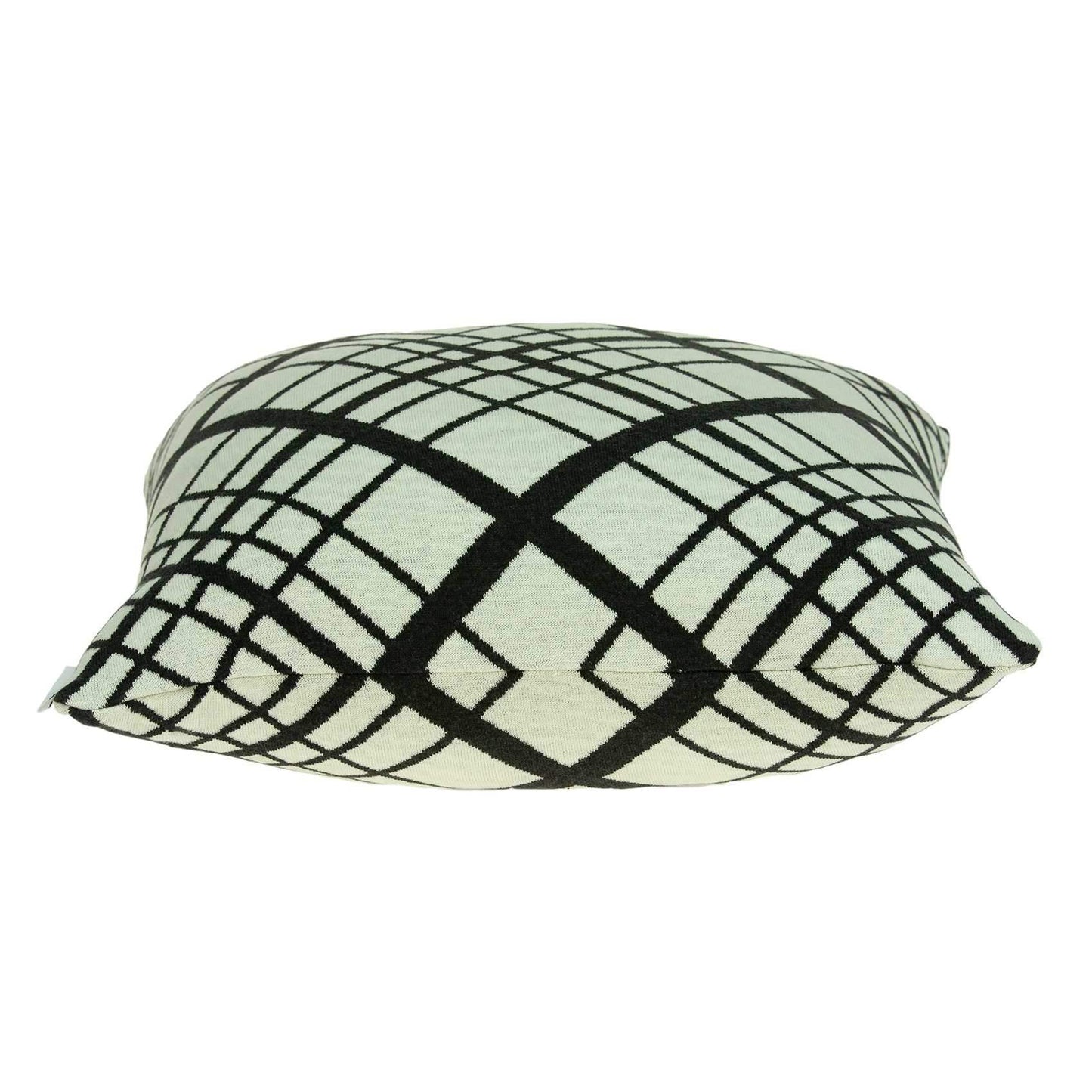 20" Black and White Cotton Throw Pillow - Homeroots - Flyclothing LLC