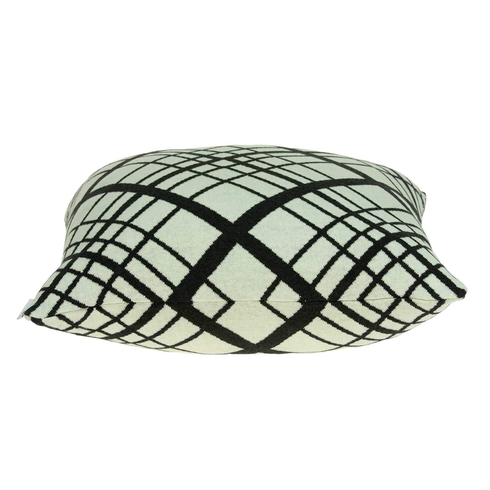 20" Black and White Cotton Throw Pillow - Homeroots - Flyclothing LLC