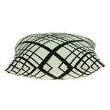20" Black and White Cotton Throw Pillow - Homeroots