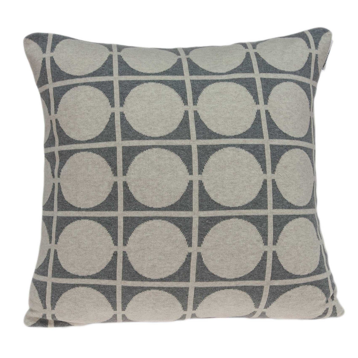 20" X 7" X 20" Transitional Tan & Grey Pillow Cover With Poly Insert - Homeroots - Flyclothing LLC