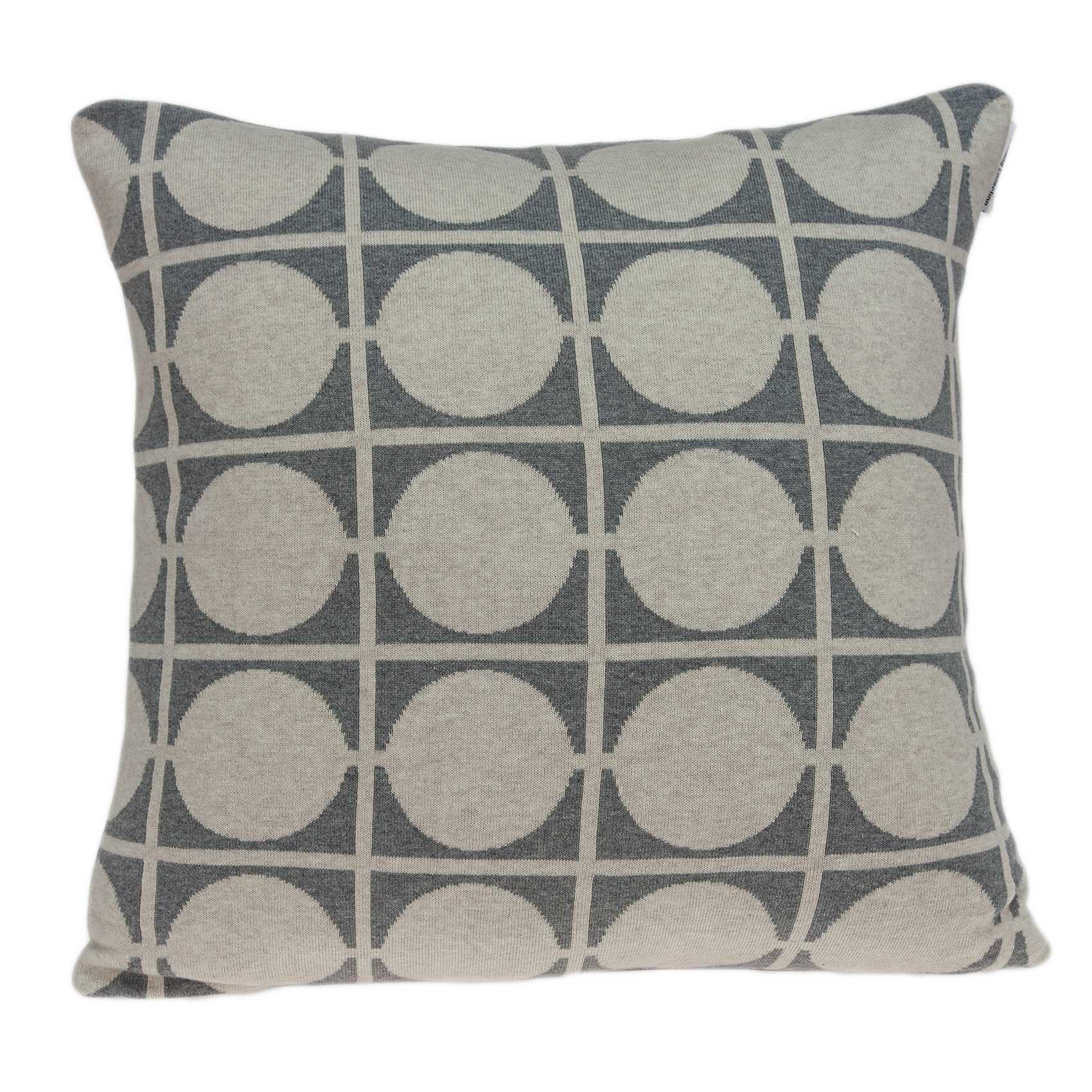 20" X 7" X 20" Transitional Tan & Grey Pillow Cover With Poly Insert - Homeroots - Flyclothing LLC