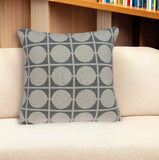 20" X 7" X 20" Transitional Tan & Grey Pillow Cover With Poly Insert - Homeroots