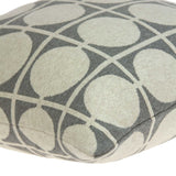 20" X 7" X 20" Transitional Tan & Grey Pillow Cover With Poly Insert - Homeroots - Flyclothing LLC