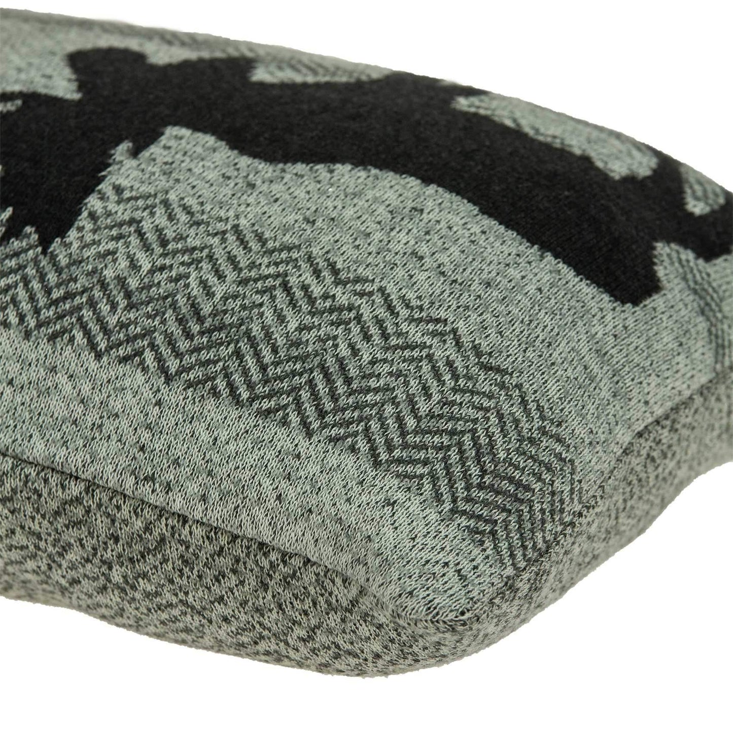24" X 5" X 16" Lodge Gray Pillow Cover With Poly Insert - Homeroots - Flyclothing LLC