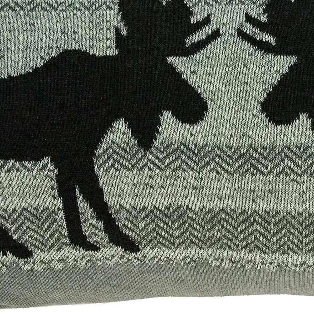 24" X 5" X 16" Lodge Gray Pillow Cover With Poly Insert - Homeroots - Flyclothing LLC