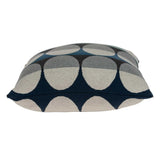 20" X 7" X 20" Transitional Gray And Blue Pillow Cover With Poly Insert - Homeroots