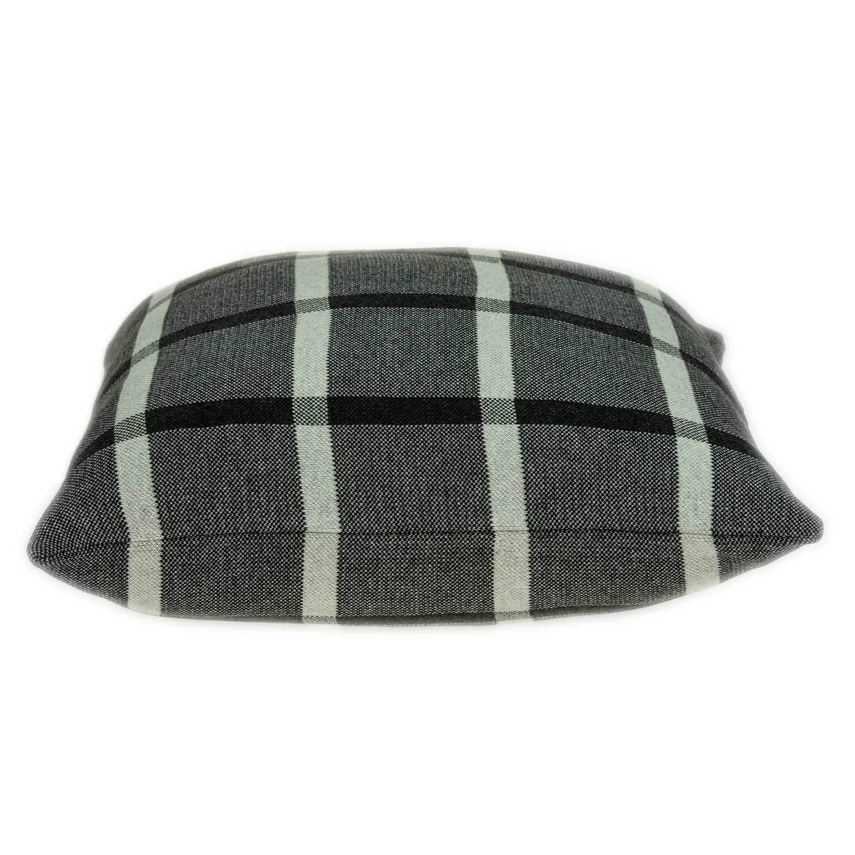 20" X 7" X 20" Transitional Gray Pillow Cover With Poly Insert - Homeroots - Flyclothing LLC