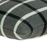 20" X 7" X 20" Transitional Gray Pillow Cover With Poly Insert - Homeroots - Flyclothing LLC
