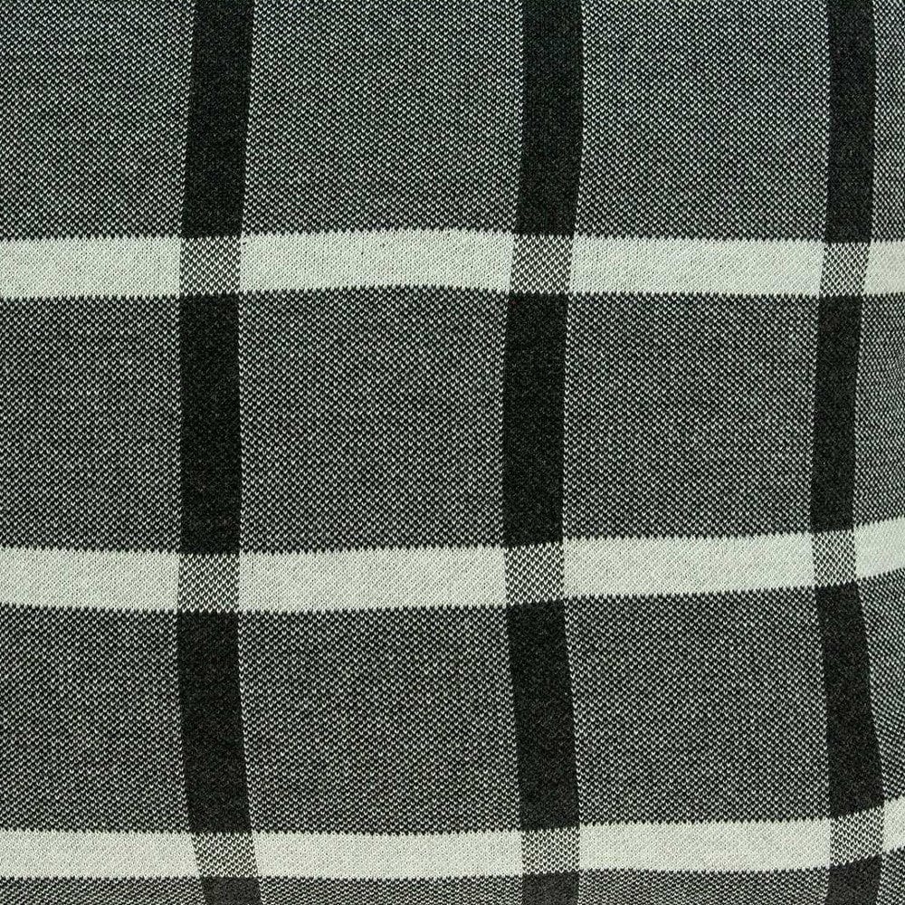 20" X 7" X 20" Transitional Gray Pillow Cover With Poly Insert - Homeroots - Flyclothing LLC