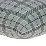 20" X 7" X 20" Transitional Gray Accent Pillow Cover With Poly Insert - Homeroots