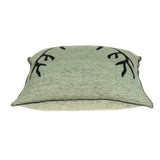 20" X 7" X 20" Lodge Grey & Black Pillow Cover With Poly Insert - Homeroots