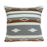 20" X 20" Tan Southwestern Cotton Zippered Pillow - Homeroots