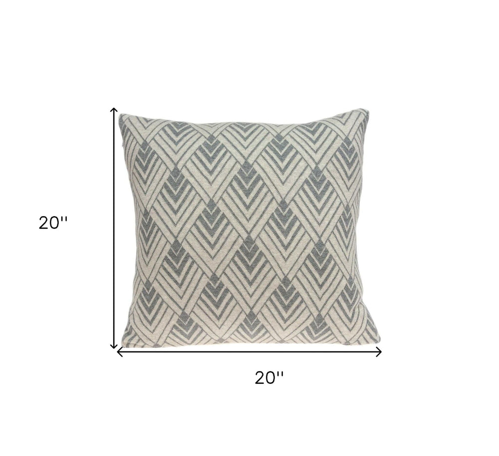20" X 7" X 20" Beautiful Transitional Tan Cotton Pillow Cover With Poly Insert - Homeroots - Flyclothing LLC