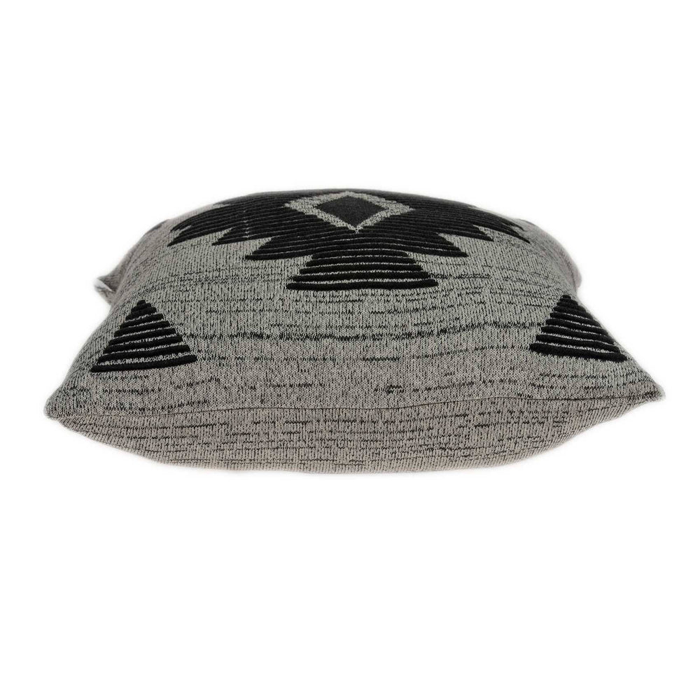 20" X 7" X 20" Southwest Gray Cotton Pillow Cover With Poly Insert - Homeroots - Flyclothing LLC