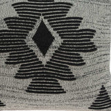 20" X 7" X 20" Southwest Gray Cotton Pillow Cover With Poly Insert - Homeroots - Flyclothing LLC