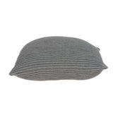 20" X 7" X 20" Elegant Transitional Gray Pillow Cover With Poly Insert - Homeroots - Flyclothing LLC