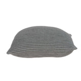 20" X 7" X 20" Elegant Transitional Gray Pillow Cover With Poly Insert - Homeroots