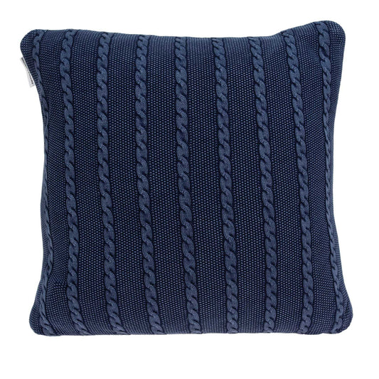 18" X 5" X 18" Transitional Blue Pillow Cover With Poly Insert - Homeroots
