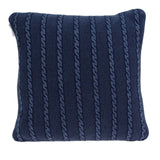 18" X 5" X 18" Transitional Blue Pillow Cover With Poly Insert - Homeroots