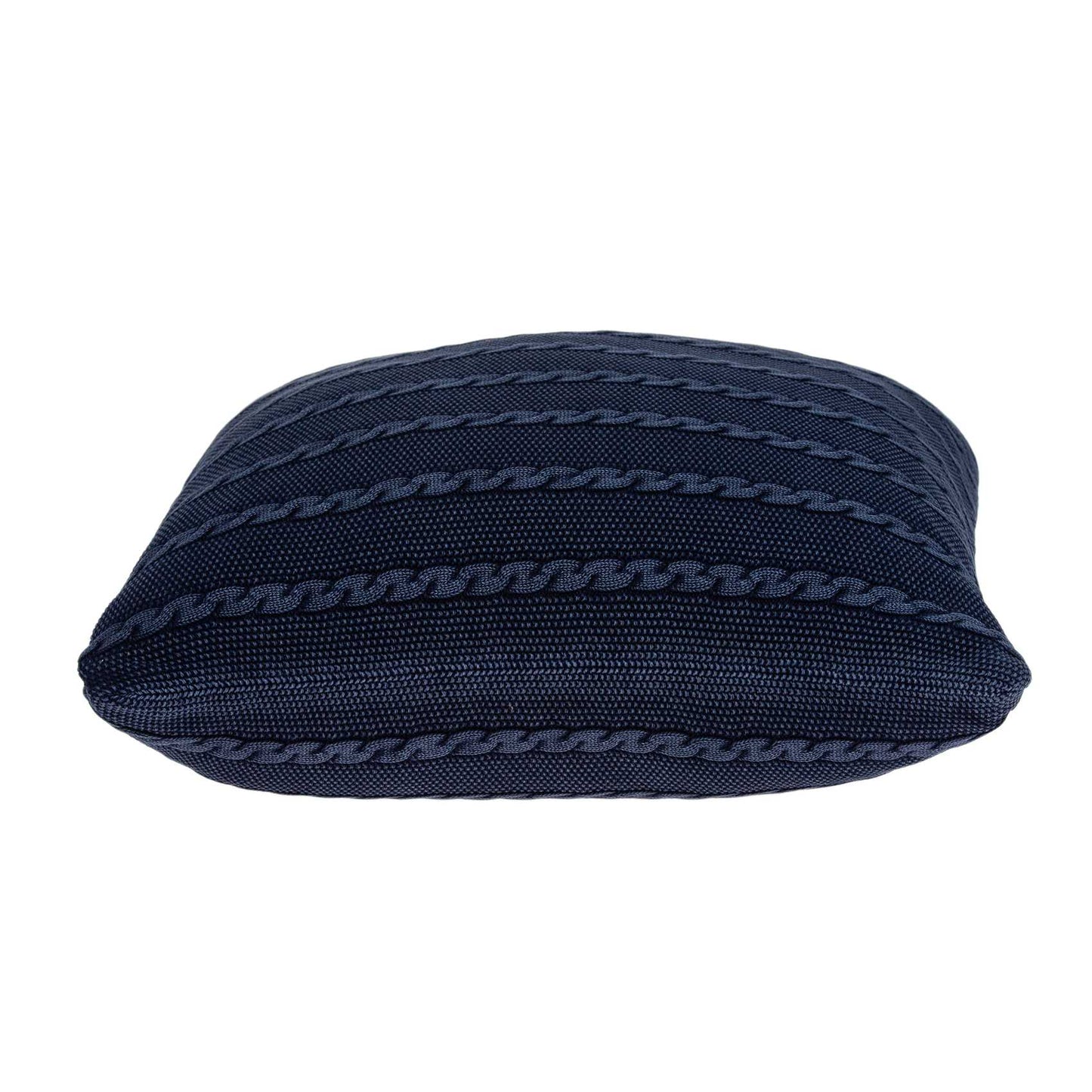 18" X 5" X 18" Transitional Blue Pillow Cover With Poly Insert - Homeroots - Flyclothing LLC