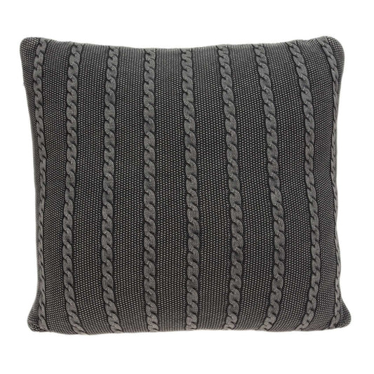 Charcoal Pillow Cover With Insert - Homeroots - Flyclothing LLC
