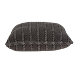 Charcoal Pillow Cover With Insert - Homeroots