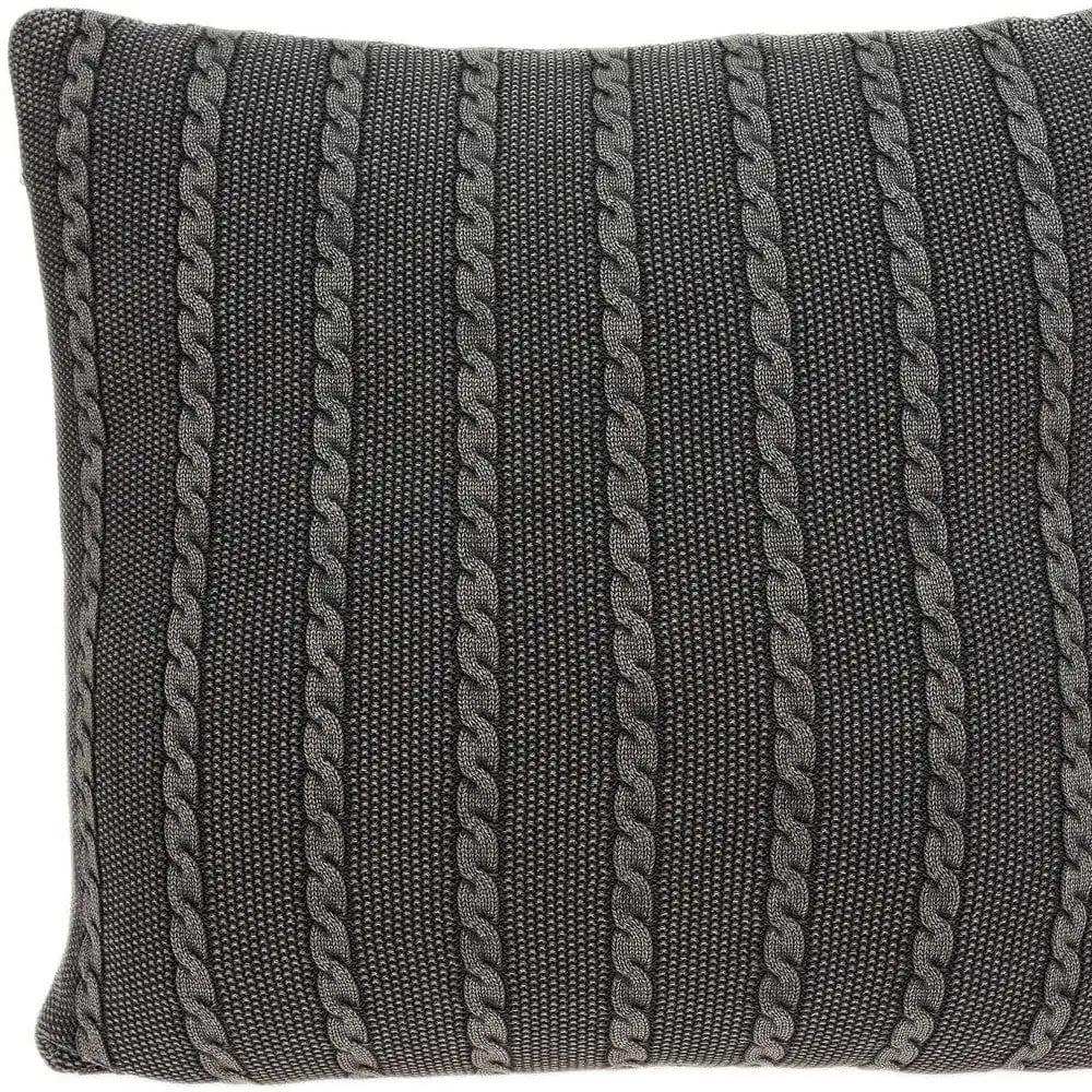 Charcoal Pillow Cover With Insert - Homeroots - Flyclothing LLC