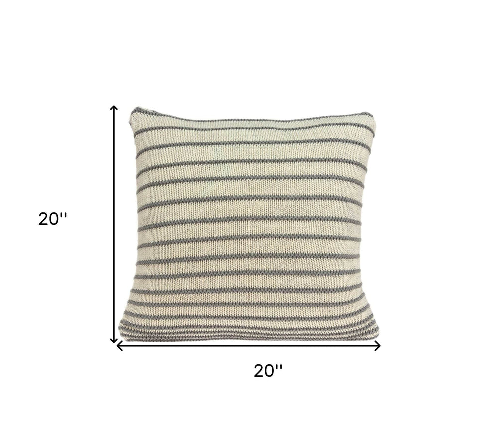 20" X 7" X 20" Stunning Transitional Tan Pillow Cover With Poly Insert - Homeroots - Flyclothing LLC