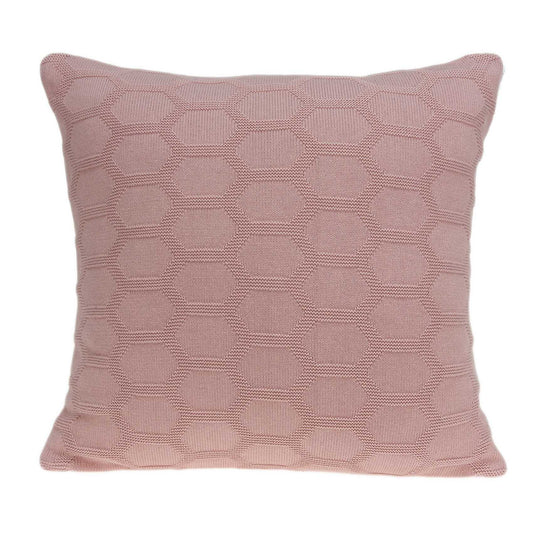 20" X 7" X 20" Transitional Pink Pillow Cover With Poly Insert - Homeroots