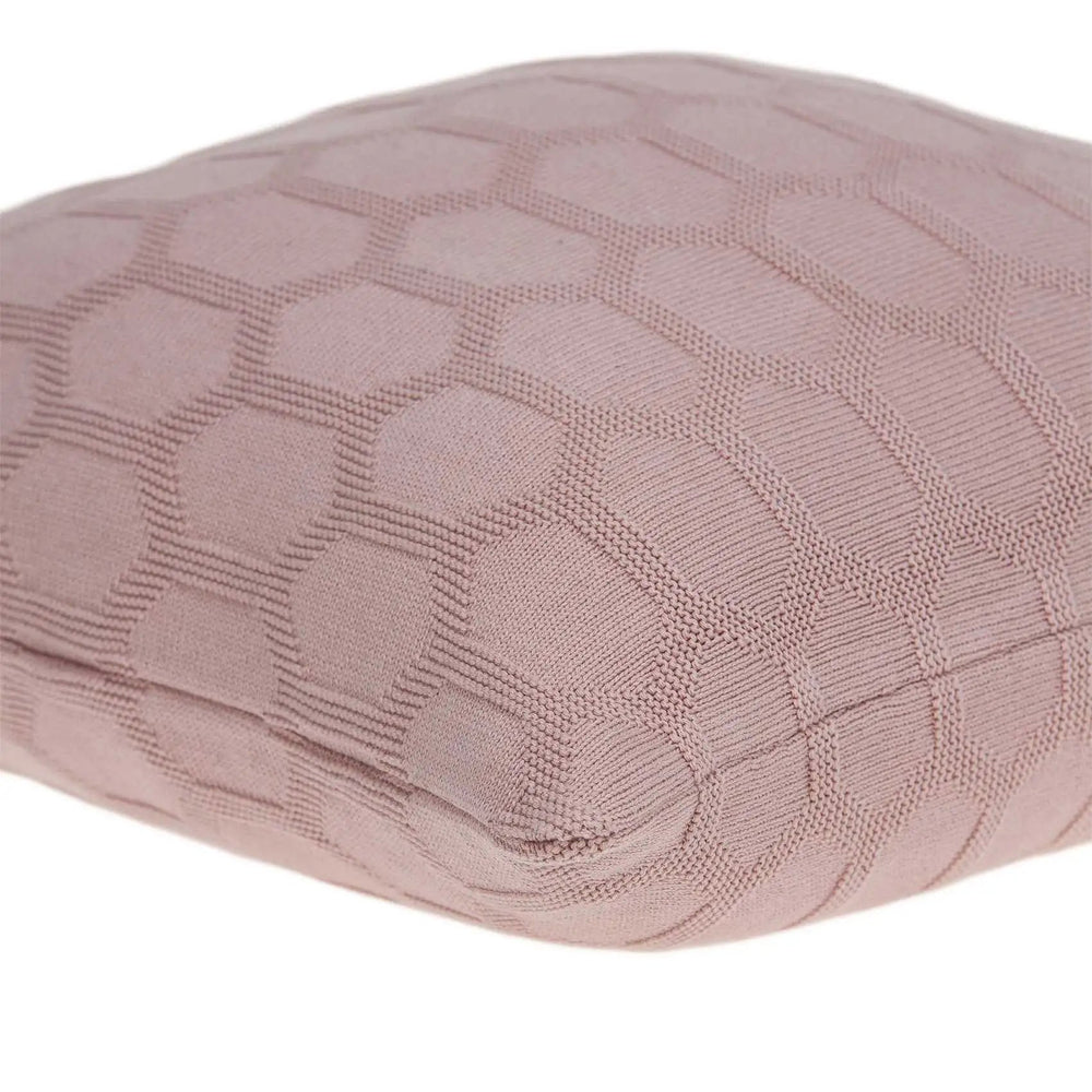 20" X 7" X 20" Transitional Pink Pillow Cover With Poly Insert - Homeroots - Flyclothing LLC