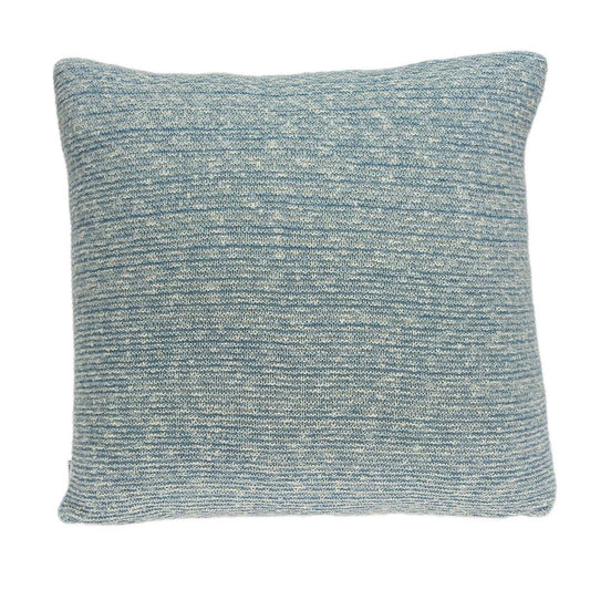 20" Aqua Teal Woven Cotton Blend Throw Pillow - Homeroots