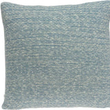 20" Aqua Teal Woven Cotton Blend Throw Pillow - Homeroots - Flyclothing LLC