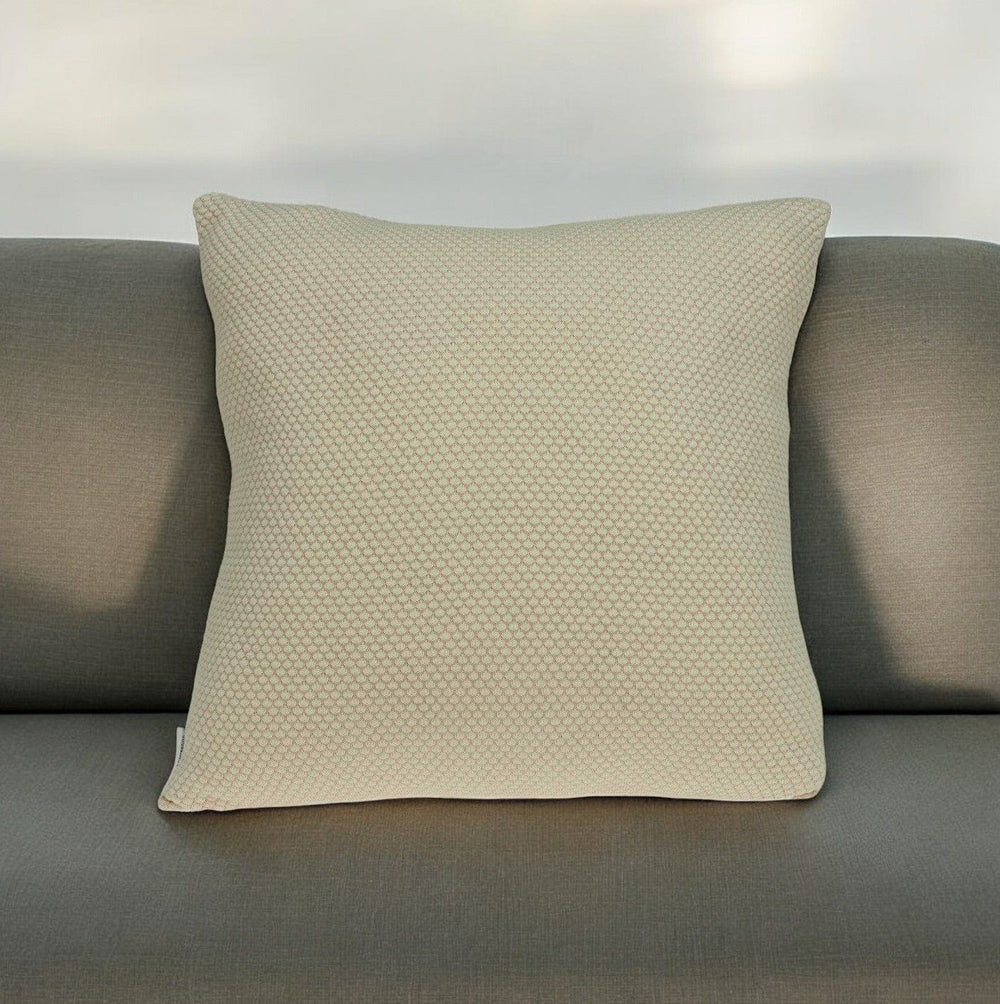 20" X 7" X 20" Beautiful Transitional Tan Pillow Cover With Poly Insert - Homeroots