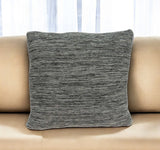 20" Gray Woven Cotton Blend Throw Pillow - Homeroots