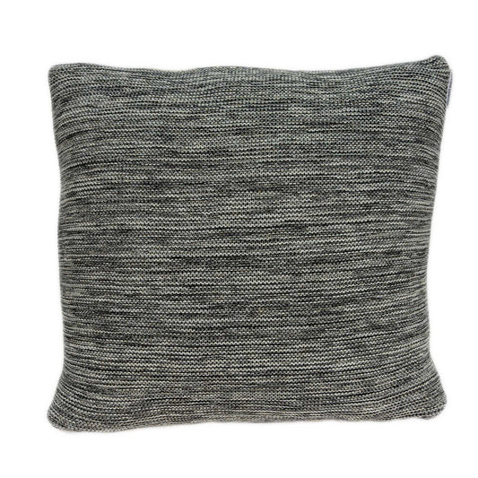 20" Gray Woven Cotton Blend Throw Pillow - Homeroots