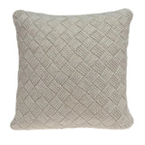 20" X 7" X 20" Charming Transitional Beige Accent Pillow Cover With Poly Insert - Homeroots