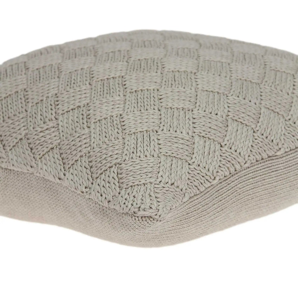 20" X 7" X 20" Charming Transitional Beige Accent Pillow Cover With Poly Insert - Homeroots - Flyclothing LLC