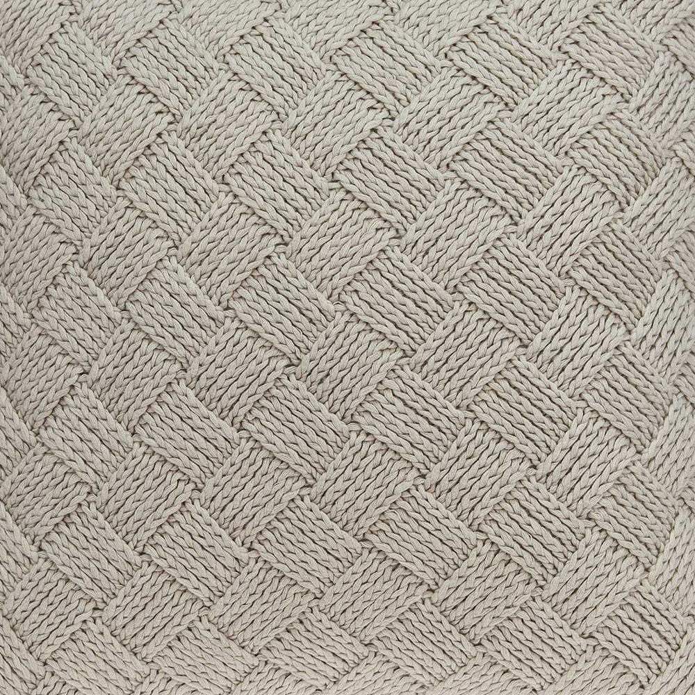 20" X 7" X 20" Charming Transitional Beige Accent Pillow Cover With Poly Insert - Homeroots - Flyclothing LLC