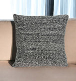 20" Charcoal Woven Cotton Blend Throw Pillow - Homeroots