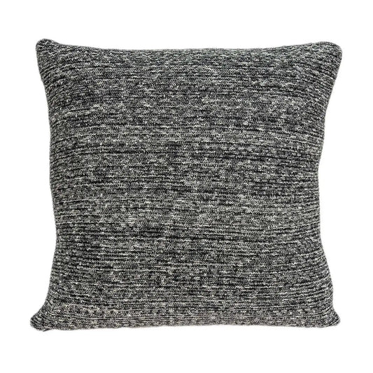 20" Charcoal Woven Cotton Blend Throw Pillow - Homeroots