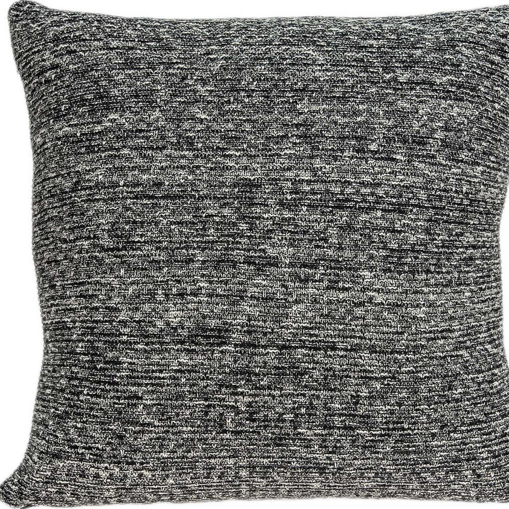 20" Charcoal Woven Cotton Blend Throw Pillow - Homeroots - Flyclothing LLC