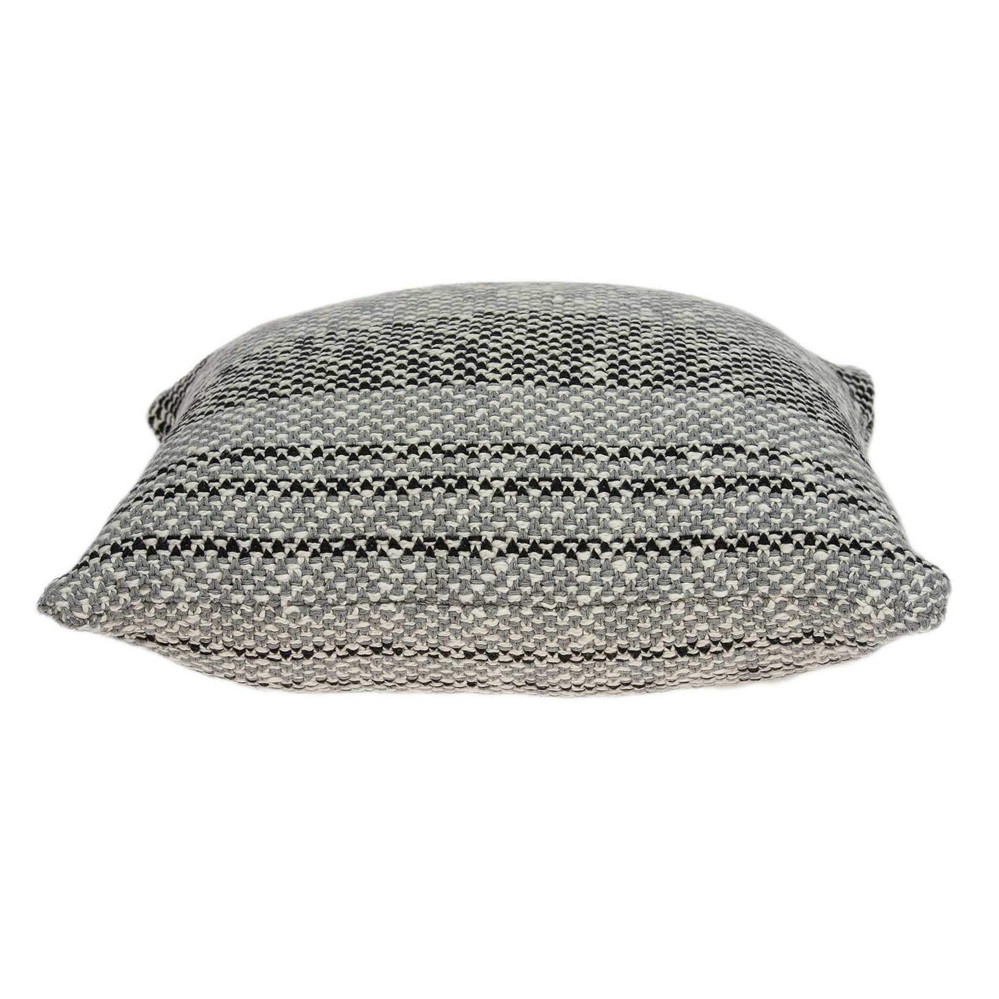 20" X 7" X 20" Stunning Transitional Gray Accent Pillow Cover With Poly Insert - Homeroots - Flyclothing LLC
