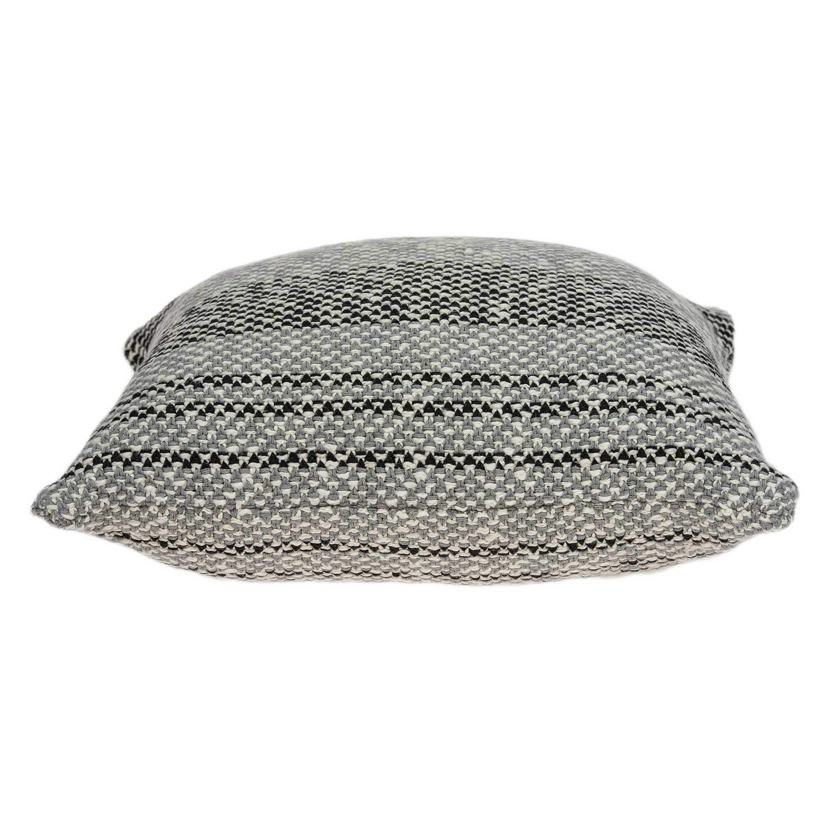 20" X 7" X 20" Stunning Transitional Gray Accent Pillow Cover With Poly Insert - Homeroots - Flyclothing LLC