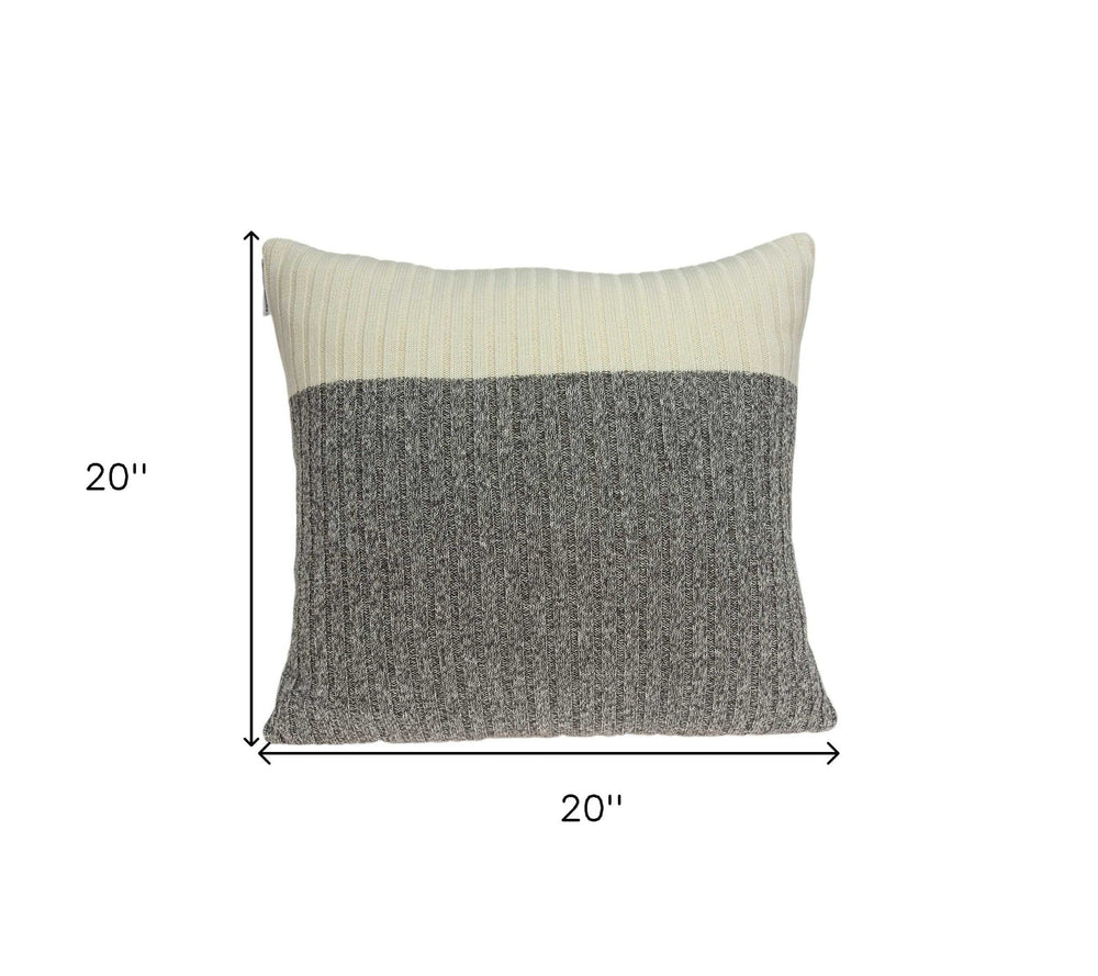 20" X 7" X 20" Beautiful Transitional Tan Accent Pillow Cover With Poly Insert - Homeroots - Flyclothing LLC