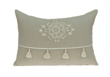 20" X 6" X 14" Transitional Beige Pillow Cover With Poly Insert - Homeroots