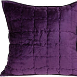 20" X 20" Purple Cotton Blend Zippered Pillow - Homeroots - Flyclothing LLC